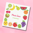 Zoek naar vruchten servetten Schattig fruit