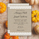 Recherche de de toile de jute mariage invitations Beige
