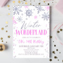 Recherche de pink winter wonderland invitations Merveilleux d'hiver