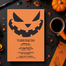 Recherche de orange halloween invitations Jack o' lantern