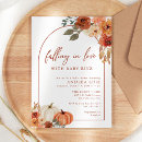 Zoek naar terracotta baby shower invitations Herfst uit liefde