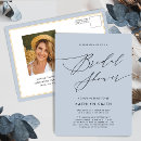 Recherche de chic bridal shower invitations Bleu poussiéreux