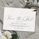 Recherche de vintage wedding save the dates Noir et blanc