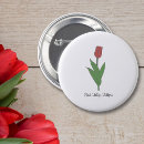 Recherche de de fleur de tulipe badges Rouge