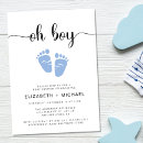 Recherche de couples baby shower garçon invitations Aquarelle