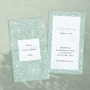 Recherche de chic bohème cartes visite Vert