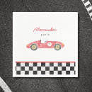 Zoek naar rode auto servetten Racen