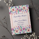 Recherche de floral 21ans anniversaire invitations Violet