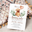 Zoek naar die cut babyshower uitnodigingen Bruin