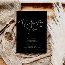 Recherche de chic décontracté invitations Noir et blanc