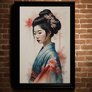 Recherche de peintures de geisha posters Aquarelle