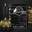Recherche de noir blanc halloween invitations De la partie