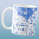 Recherche de santorini tasses Monogramme