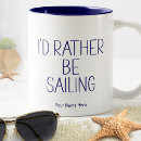 Recherche de voilier nautique tasses Bleu et blanc