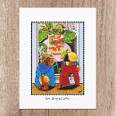 Recherche de poisson rouge drôle cartes postales Humour