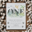Recherche de dinosaure 1ans anniversaire invitations Jungle