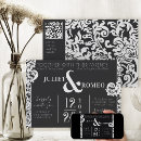 Recherche de blanche de damassé mariage invitations Couple