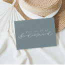 Recherche de bridal party proposition cartes Bleu poussiéreux