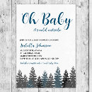 Recherche de winter woodland baby shower invitations Neige