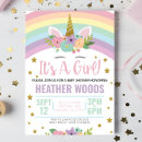 Recherche de unicorn baby shower fille invitations Mignon