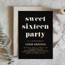 Recherche de foil 16ans anniversaire invitations Doux 16