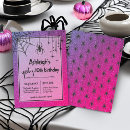 Recherche de araignée invitations D'anniversaire d'halloween