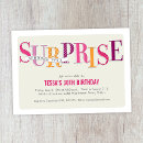 Recherche de surprise moderne invitations Rose