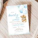 Recherche de teddy bear invitations Bleu