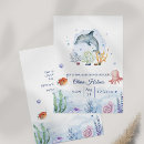 Recherche de dauphins invitations Bleu marine