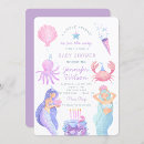 Recherche de sirène rose invitations Baby