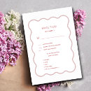 Recherche de rsvp rose cartes postales Simple minimaliste