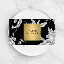 Recherche de noir blanc floral cartes visite Salon
