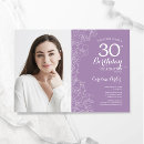 Recherche de purple anniversaire invitations Lavande