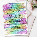 Recherche de girly invitations Coloré