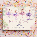 Recherche de de ballerine anniversaire invitations Floral