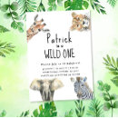 Recherche de animaux de safari invitations Aquarelle