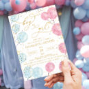 Recherche de baby reveal invitations Élégant