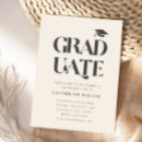 Recherche de graduate invitations Typographie