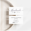 Recherche de entreprise artisanale cartes visite Fait main