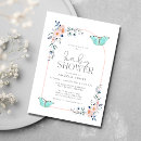 Recherche de simple baby shower fille invitations Papillon