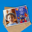 Recherche de superhero anniversaire invitations Bande dessinée