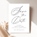 Recherche de minimal wedding save the dates Noir et blanc