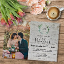Recherche de en bois rustiques de mariage invitations Pays