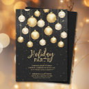 Recherche de noir et or noël invitations Entreprise