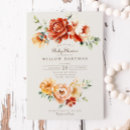 Recherche de terracotta baby shower invitations Élégant