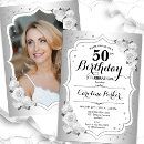 Recherche de silver anniversaire invitations Élégant