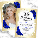 Recherche de bleu royal et blanc invitations Pour elle
