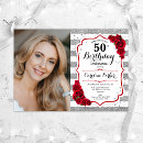 Recherche de argent blanc rouge invitations Pour elle