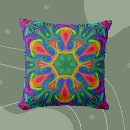 Recherche de fleurs hippie coussins Arc en ciel