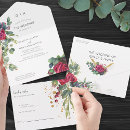 Zoek naar red rose wedding uitnodigingen Waterverf floraal